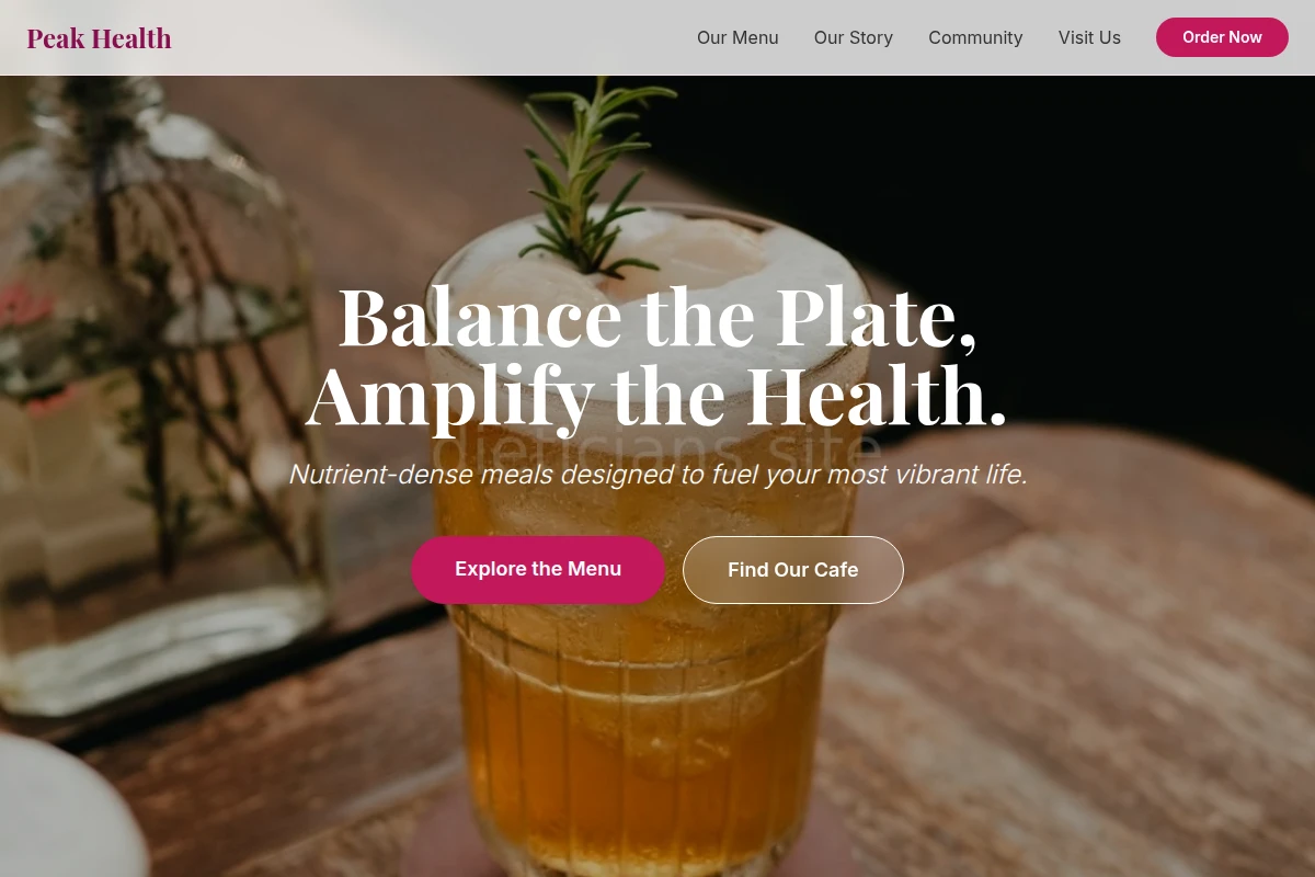 Peak Health Food Cafe